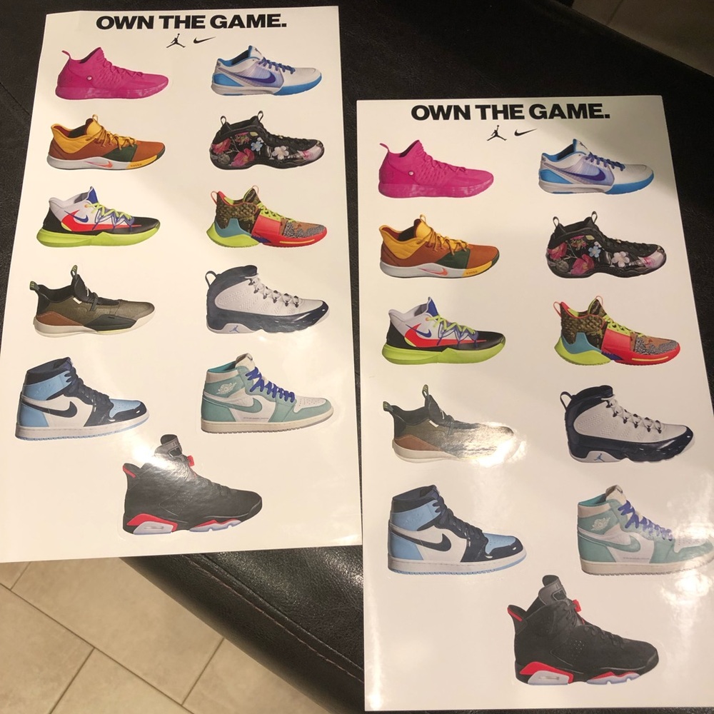Nike Own The Game Stickers